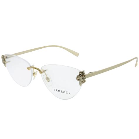 versace women's eyeglasses|versace rimless glasses for women.